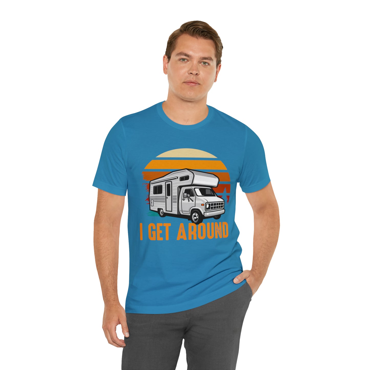 I get around RVing Unisex Jersey Short Sleeve Tee