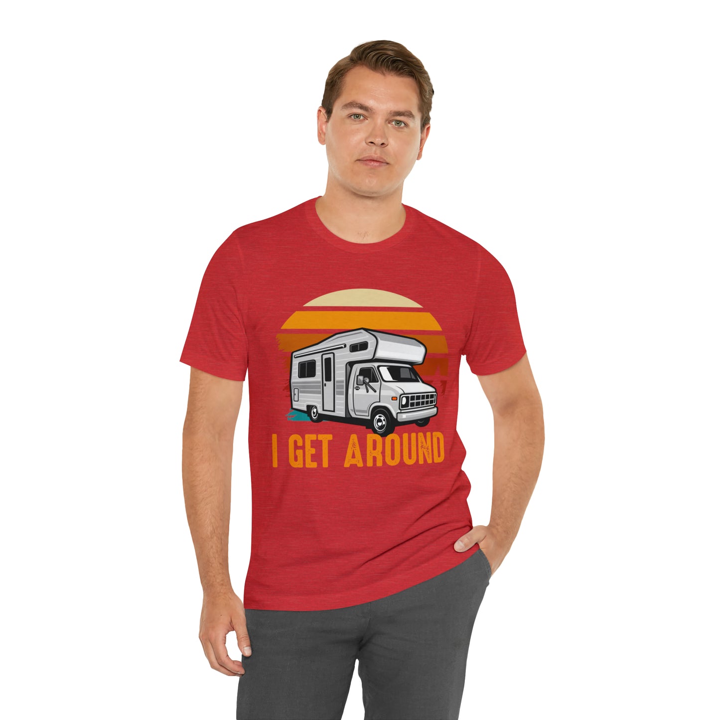 I get around RVing Unisex Jersey Short Sleeve Tee