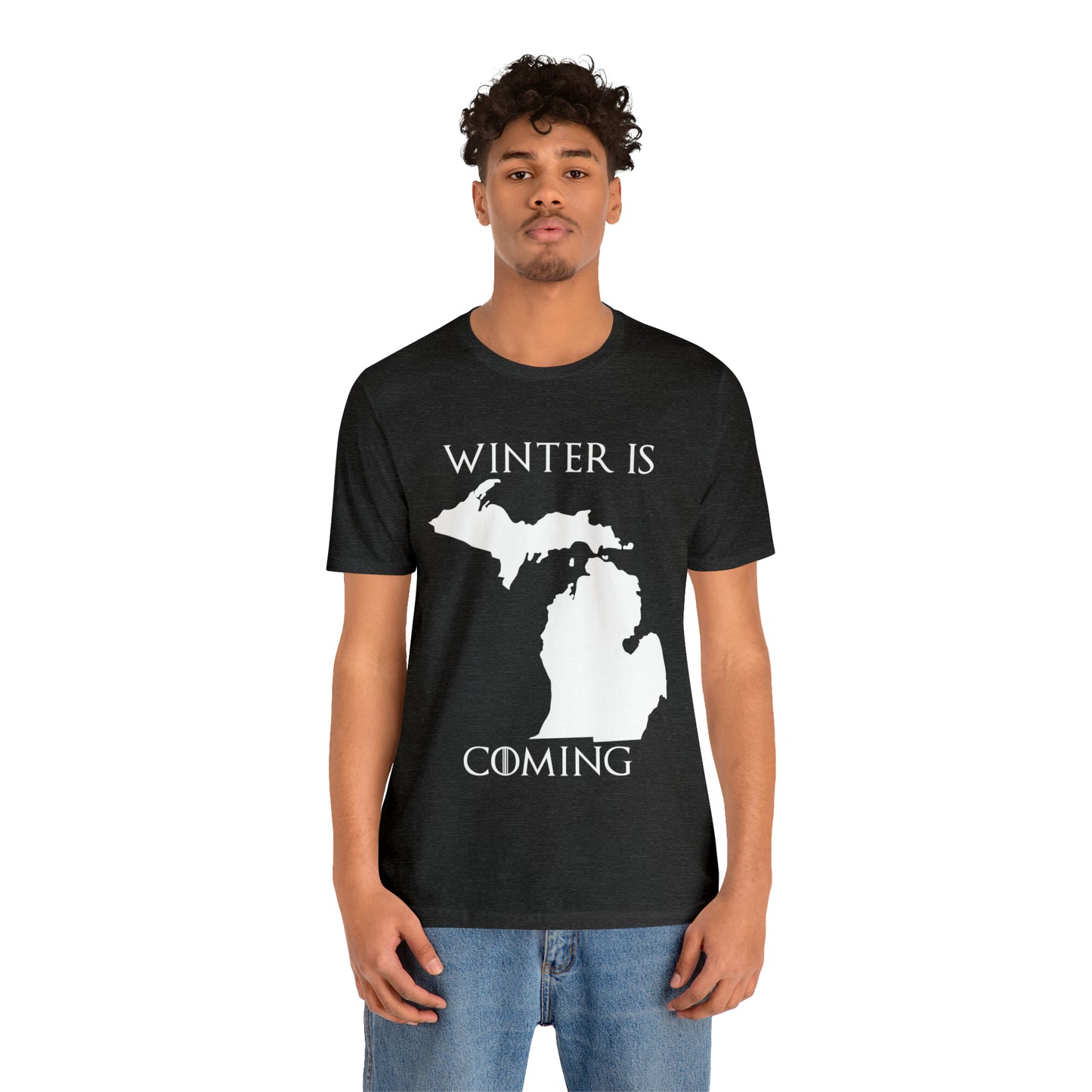 VT Michigan Winter is coming Unisex Jersey Short Sleeve Tee