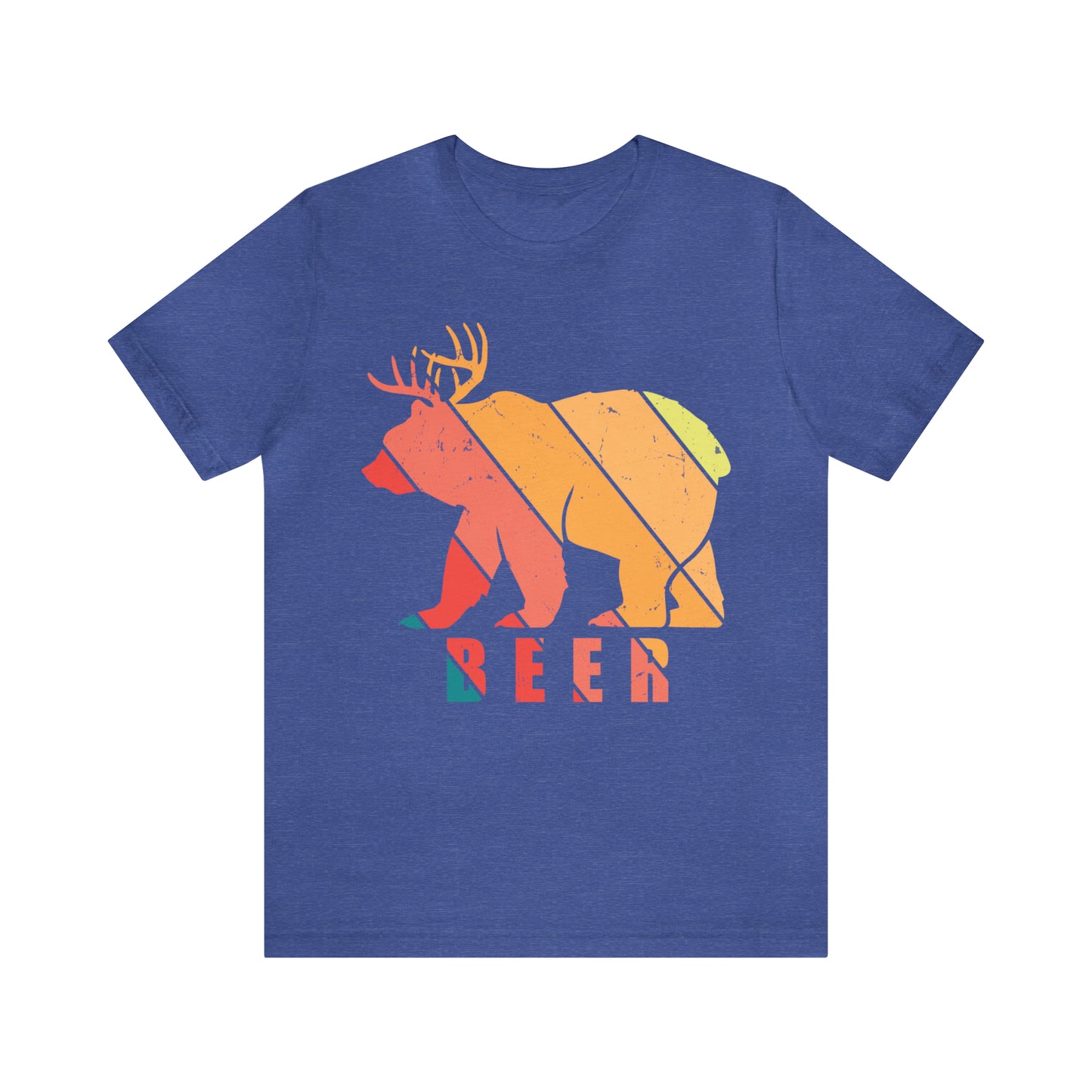 BEER BEAR DEER Unisex Jersey Short Sleeve Tee