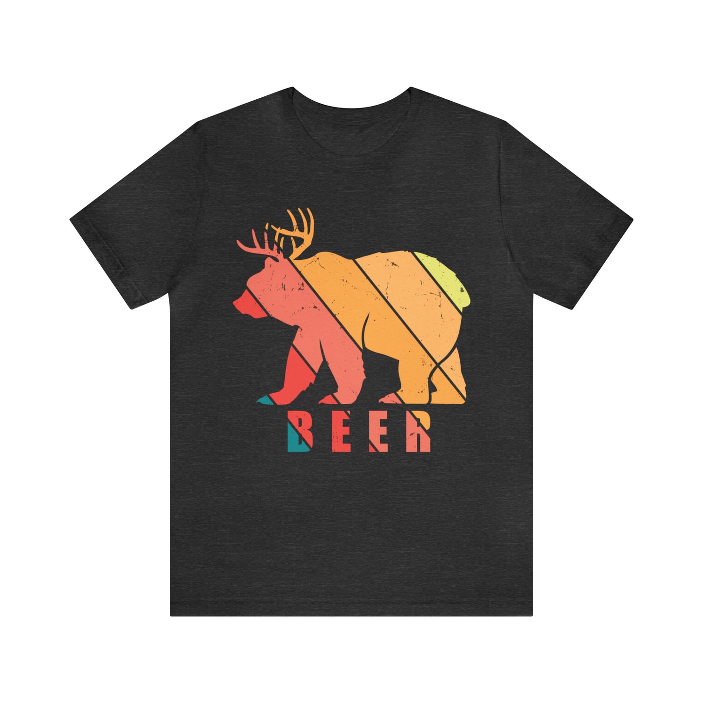 BEER BEAR DEER Unisex Jersey Short Sleeve Tee