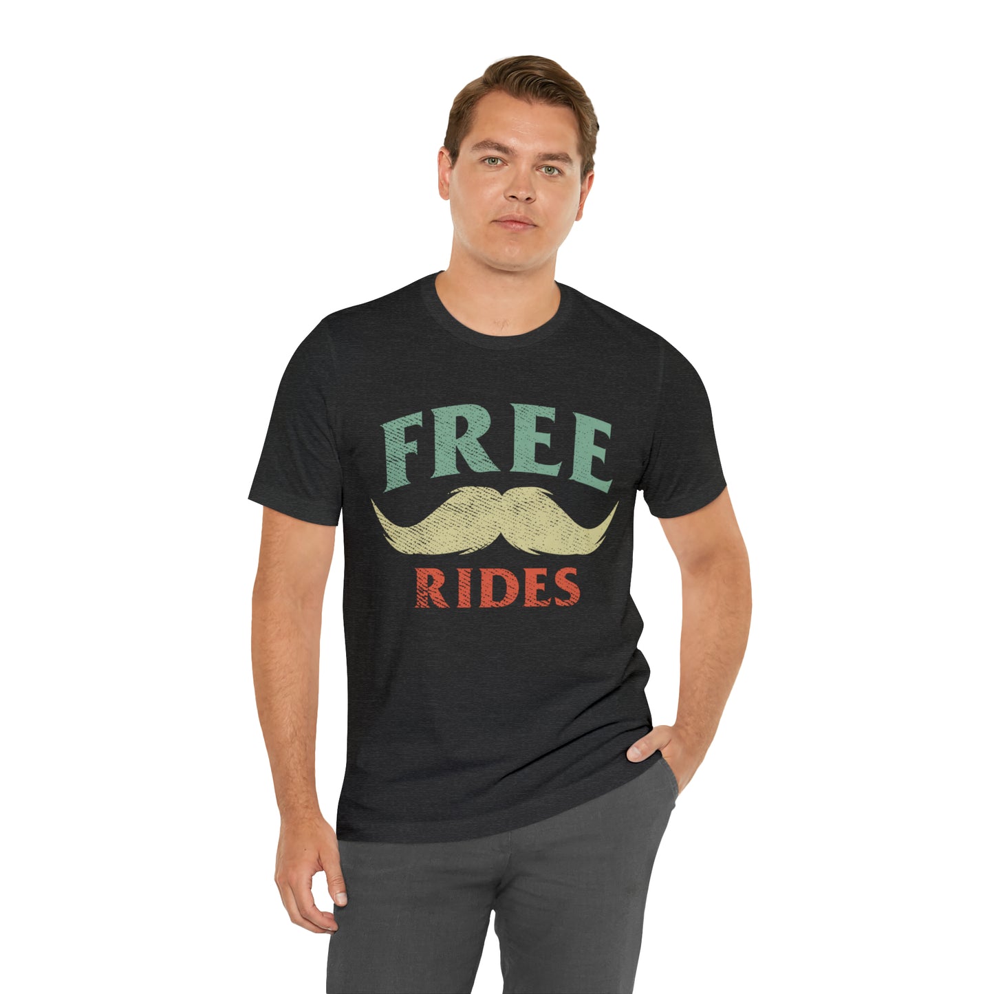 VT Free mustache rides Unisex Jersey Short Sleeve Tee