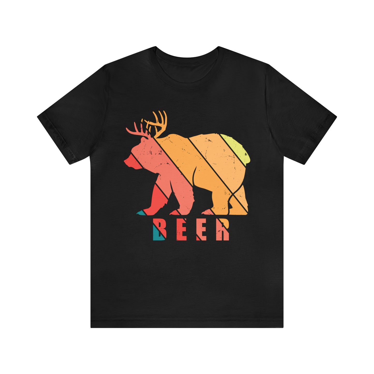 BEER BEAR DEER Unisex Jersey Short Sleeve Tee