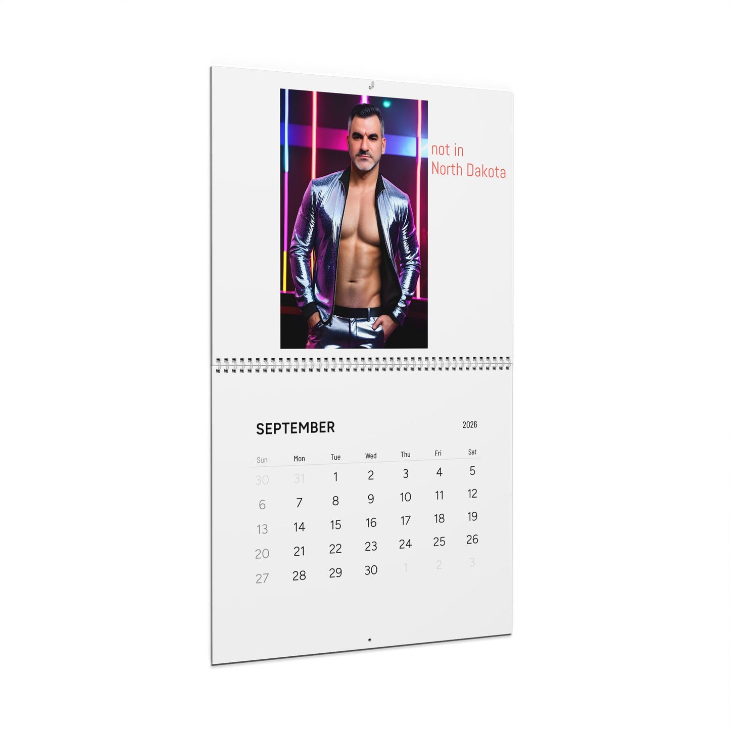 2026 Wall calendar of a love story that covers every corner of the US.
