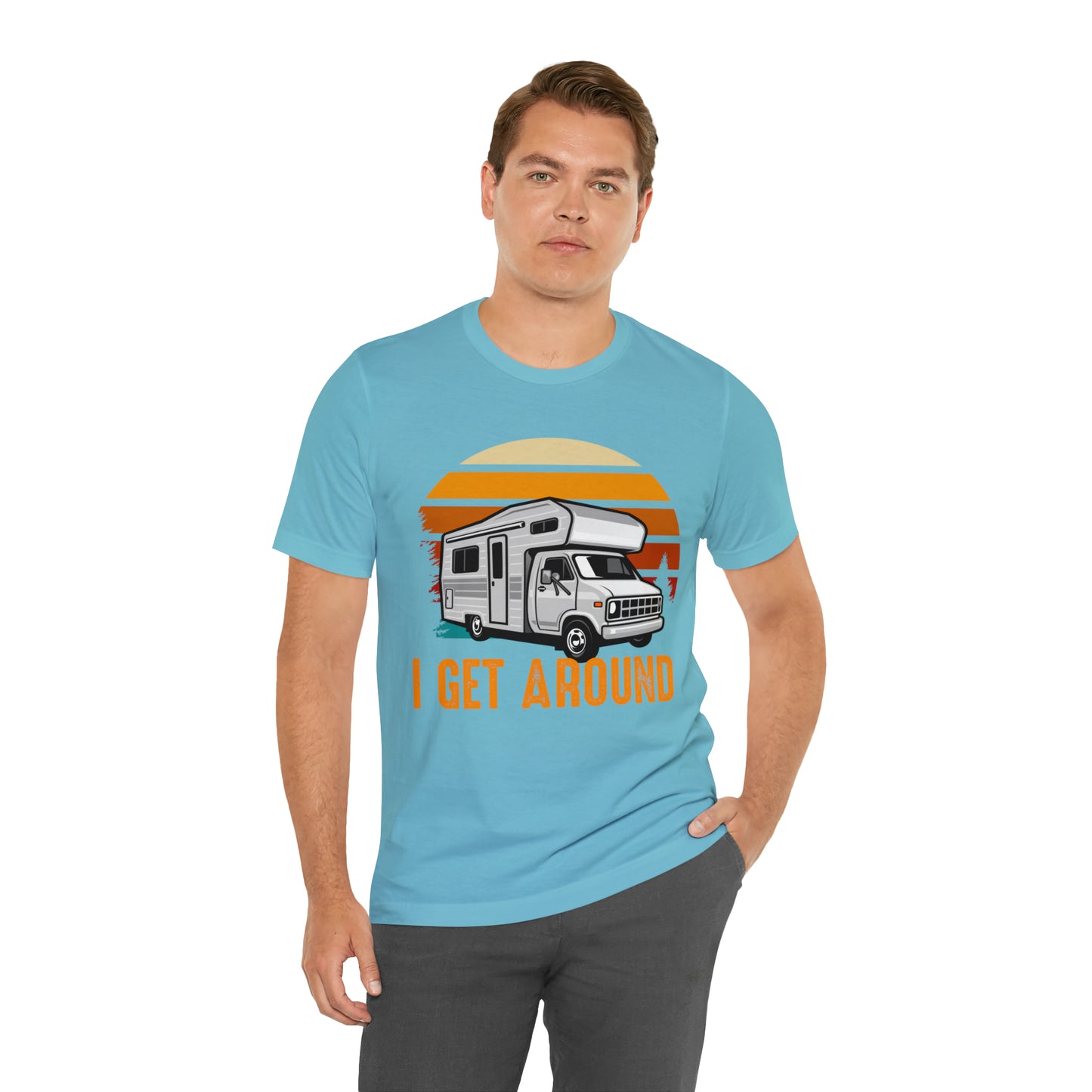 I get around RVing Unisex Jersey Short Sleeve Tee